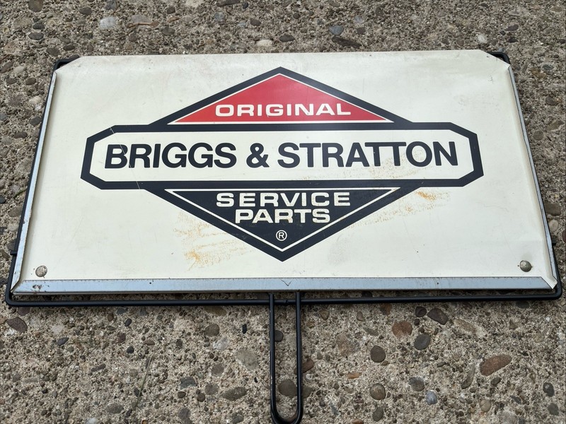Briggs & Stratton Original Service Parts 2 Sided Metal Sign