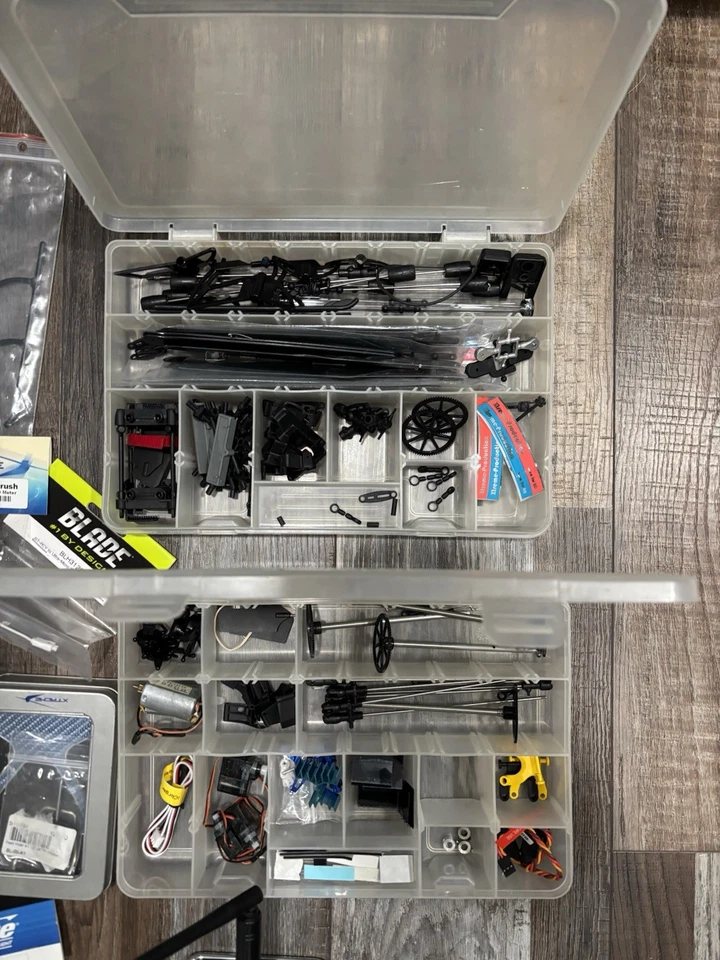 Huge Lot Blade Eflite Helicopter Parts Lot - Image 2 of 4