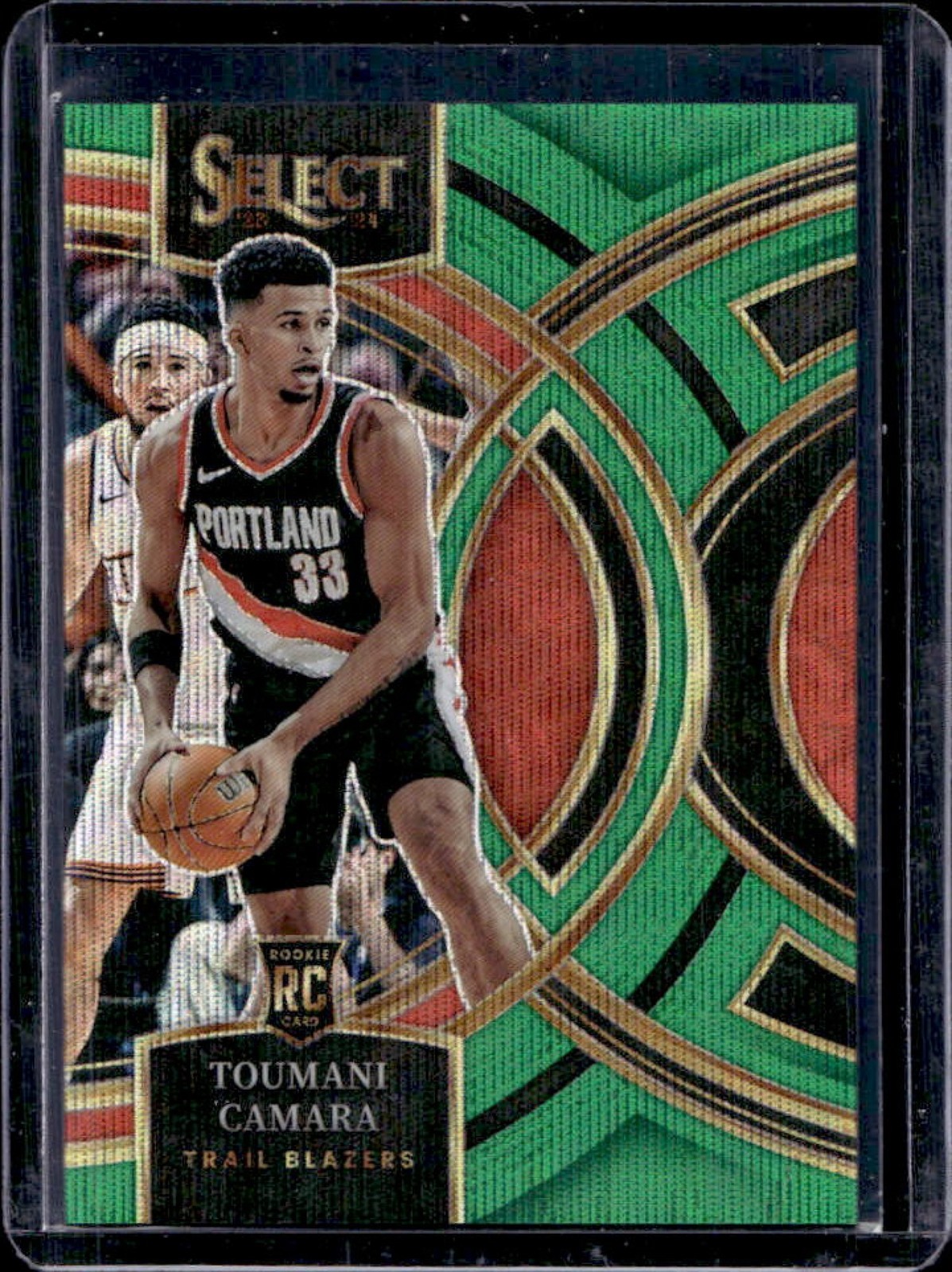 2023-24 Select Toumani Camara RC Green Wave Prizms Premier Level #41/50