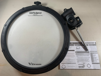 美品 Roland PDX-12 スネア READ! Roland PDX-12 Snare Mesh Dual Trigger Pad V-Pad w/ Manual