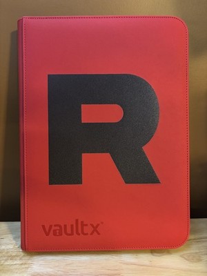 9 Pocket Vault X Zipper Binder Folder - Black Pokemon Team Rocket. | eBay