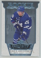 2022-23 UD Ice Nick Abruzzese R-15 Exquisite Collection Blue Spectrum /199 RC
