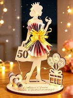 50. Geburtstag Frau Geldgeschenke Mit LED Lichterkette Dekoration Geschenk