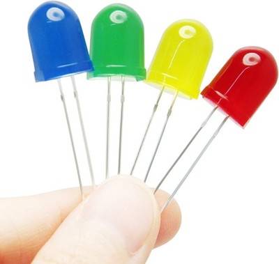 10mm LED Diffused Round Light Emitting Diodes Lamp Red Yellow Blue Green
