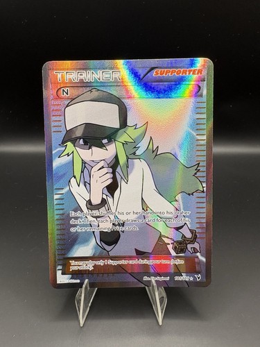 N Trainer 101/101 Full Art Holo Noble Victories Pokemon Card NM Near Mint