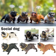 Bully Pitbull Dog Car Interior Dashboard Ornament Fashion Auto Cute Decoration