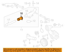 FORD OEM 16-23 Aviator Cooling Water Pump-Tube Gasket FT4Z8507B