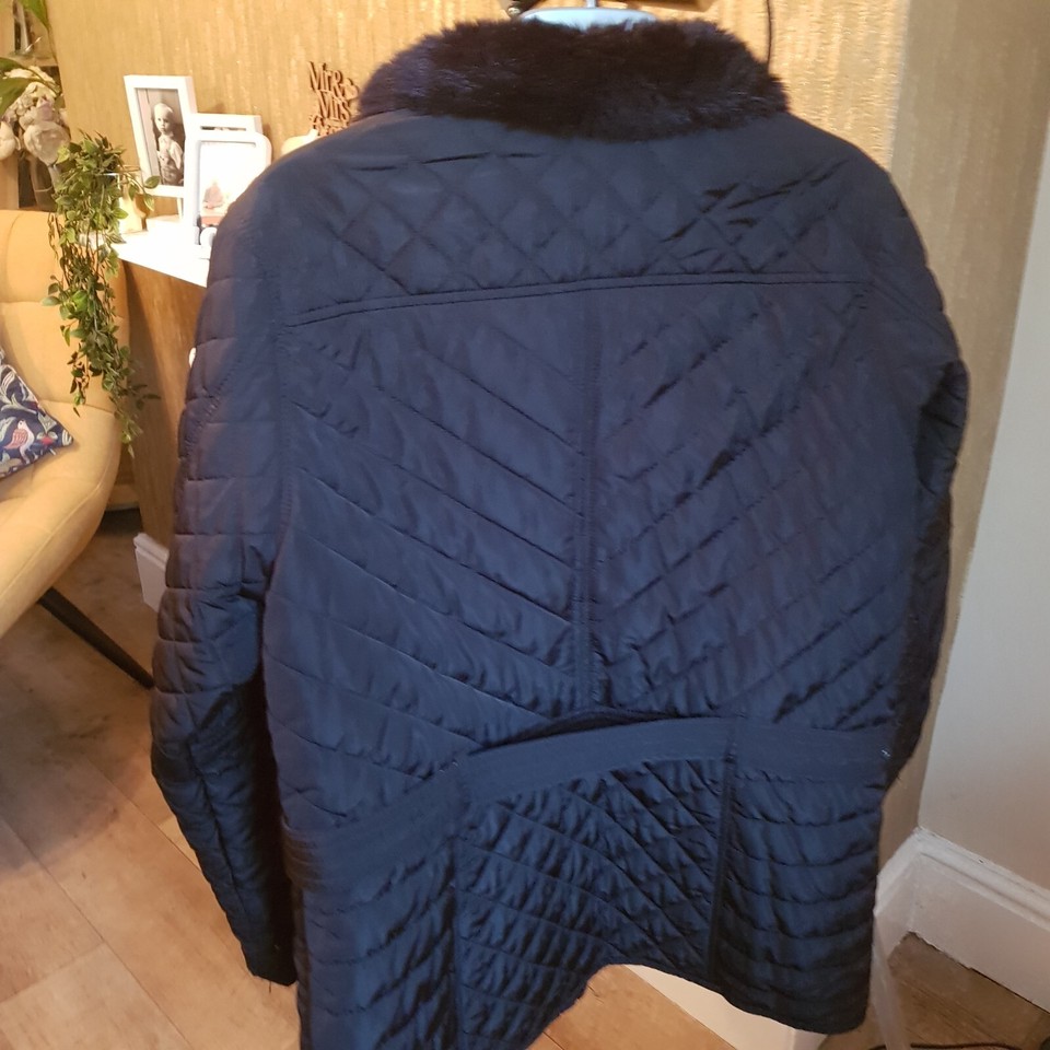 Ladies Firetrap Black Jacket size 20 excellent condition