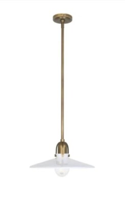 Robert Abbey Rico Espinet Arial 1 Light 16 inch Pendant Ceiling Light Warm Brass