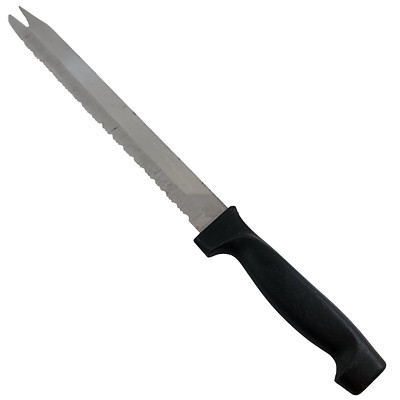 Vtg TV Knife Forked Knife Serrated Kitchen Surgical Stainless Steel 8'' Versatile