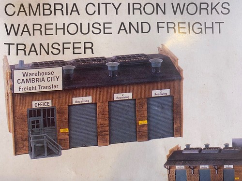 HO SCALE CON-COR 9058 CAMBRIA CITY IRON WORKS WAREHOUSE & FREIGHT TRANSFER - Picture 3 of 3