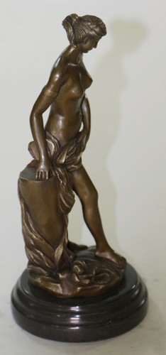Genuine Bronze Nude Naked Venus Erotic Artwork Hot Cast Sculpture Decorative ART - Picture 7 of 10