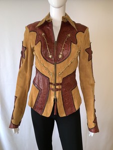 cavalli leather jacket