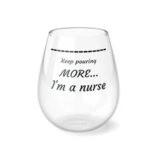 Wine Glass-Nurse Stemless Wine Glass