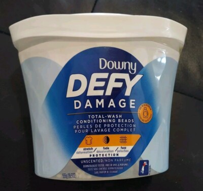 Downy DEFY Damage Total-Wash Conditioning Beads Unscented 19.5 oz NEW