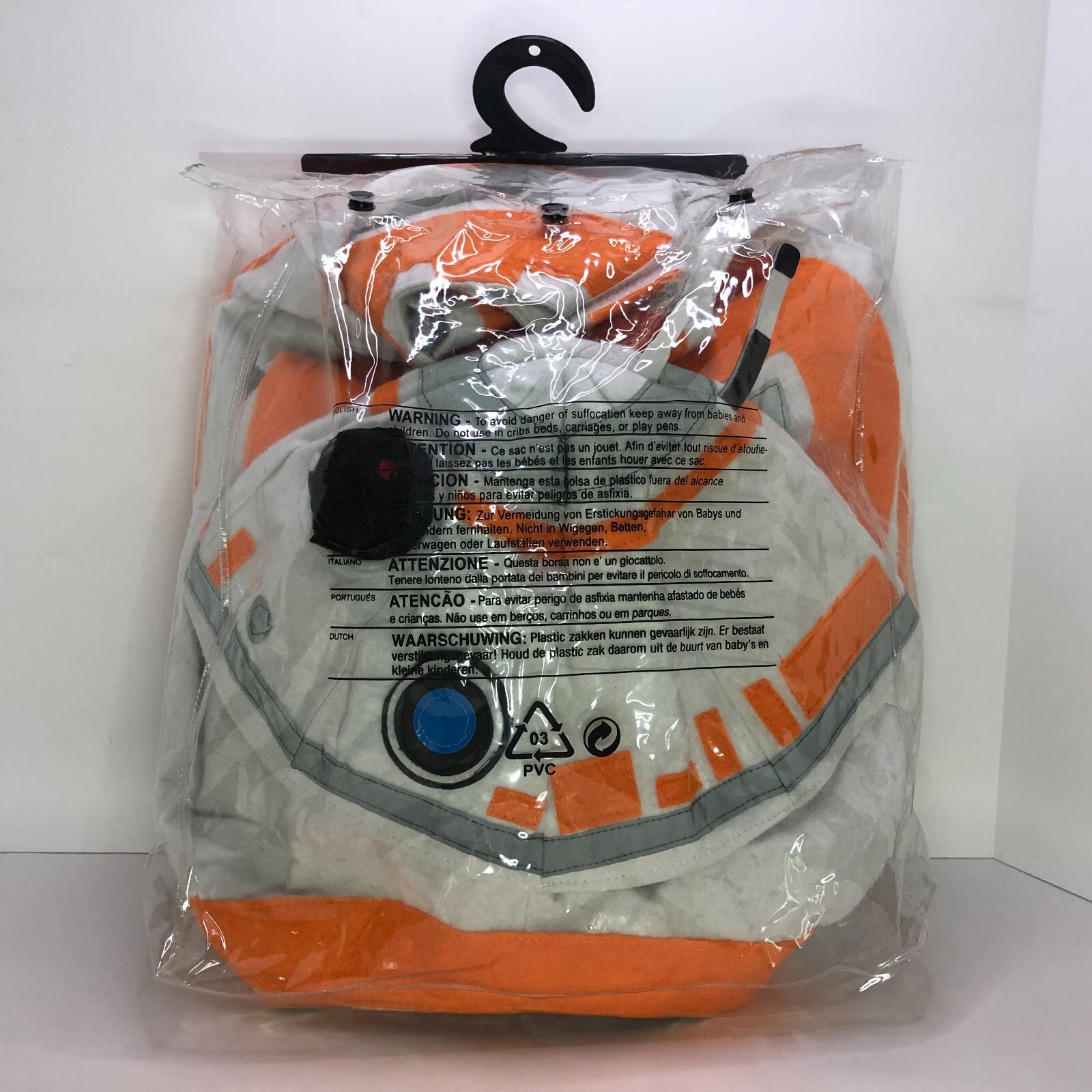 Pottery Barn Kids Disney STAR WARS BB-8 Droid 3D Halloween Costume Large 8-10