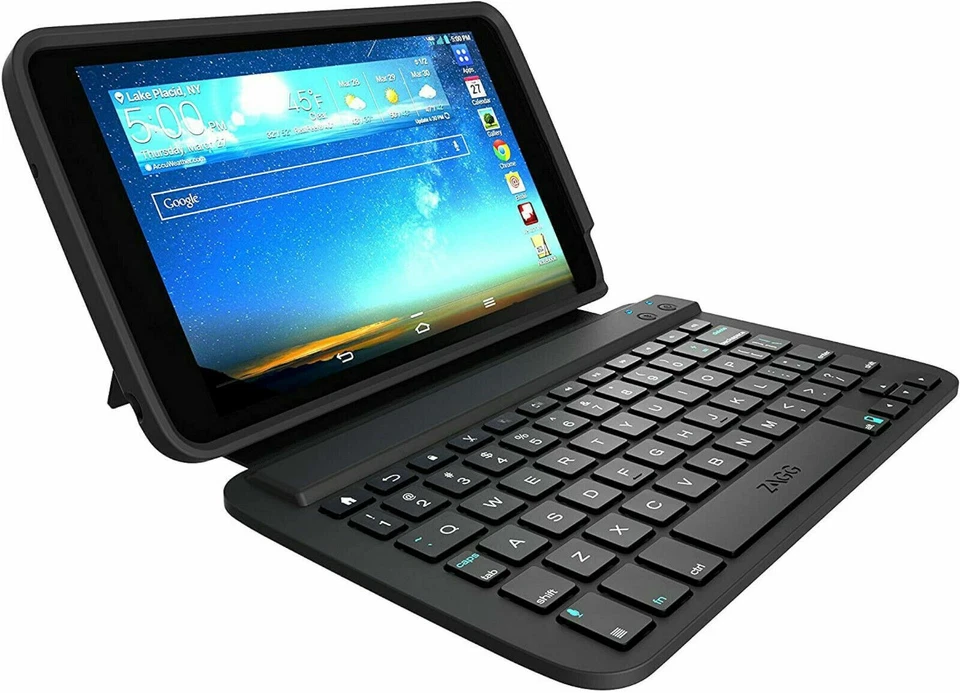 NEW ZAGG Ultra-thin Keys Folio Case Bluetooth Keyboard for LG GPAD 8.3 LTE Black - Image 3 of 4