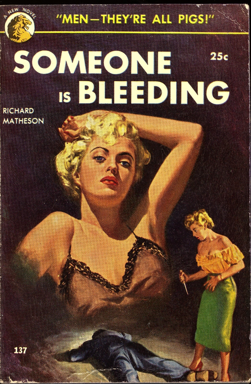 Richard Matheson. Someone Is Bleeding. (Lion Book 137) 1953. eBay