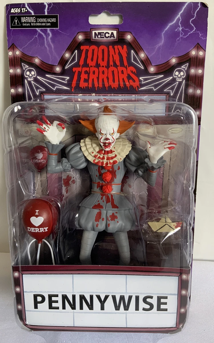 NECA Toony Terrors Bloody Pennywise Action Figure Loot Crate Exclusive Reel  Toys