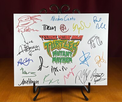 Teenage Mutant Ninja Turtles: Mutant Mayhem Title Card Signed