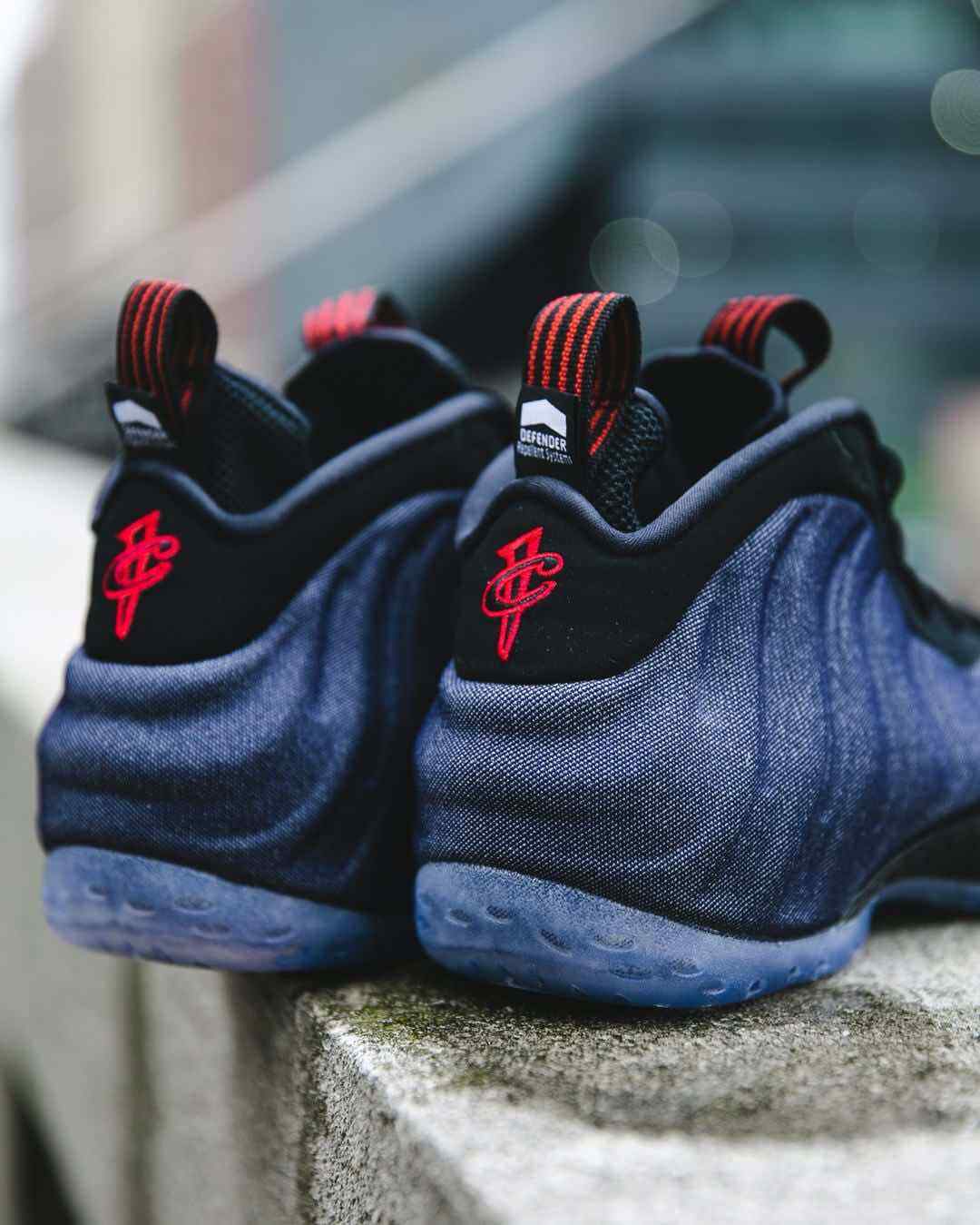 nike foamposite denim 2018