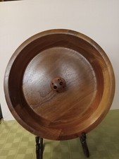 Solid Walnut Wood Nut Serving Bowl,12" Diameter.