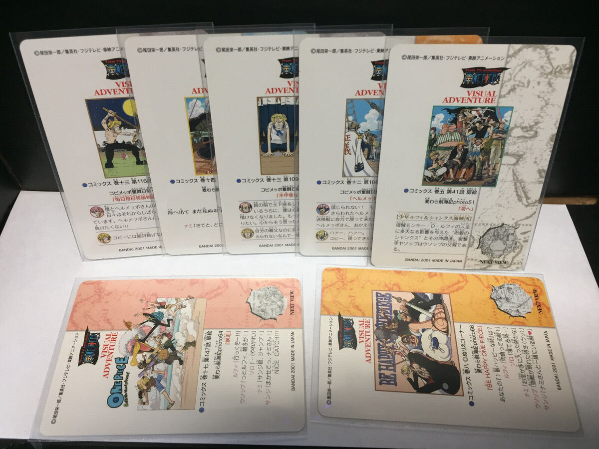 2001 Bandai Japanese One Piece Carddass Visual Adventure 2001 Bandai Japanese One Piece Carddass Visual Adventure