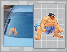 E. HONDA Vinyl Decal #1 Car Truck Sticker Street Fighter Sprite Decal