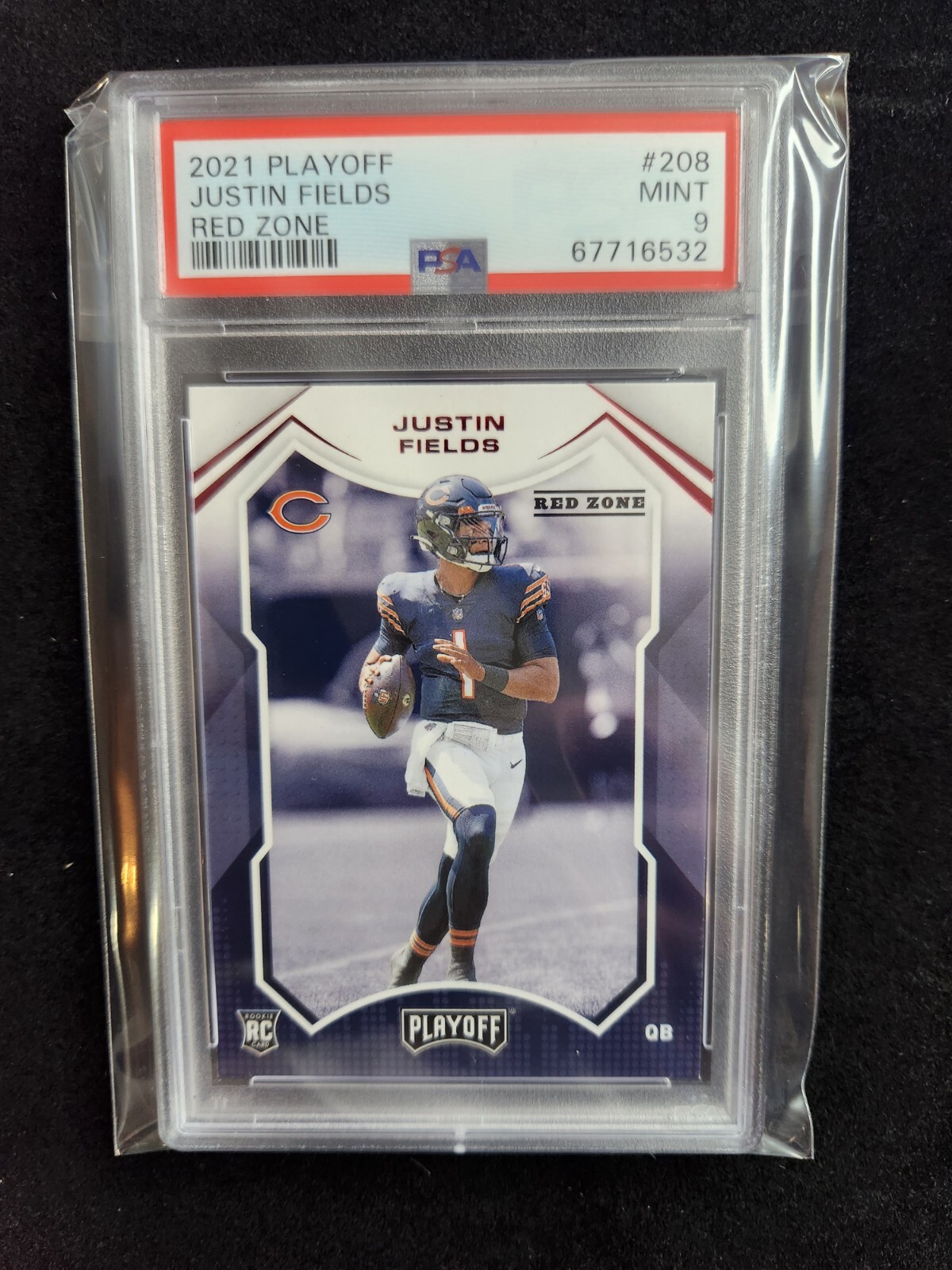 Justin Fields Panini Playoff #208 Red Zone