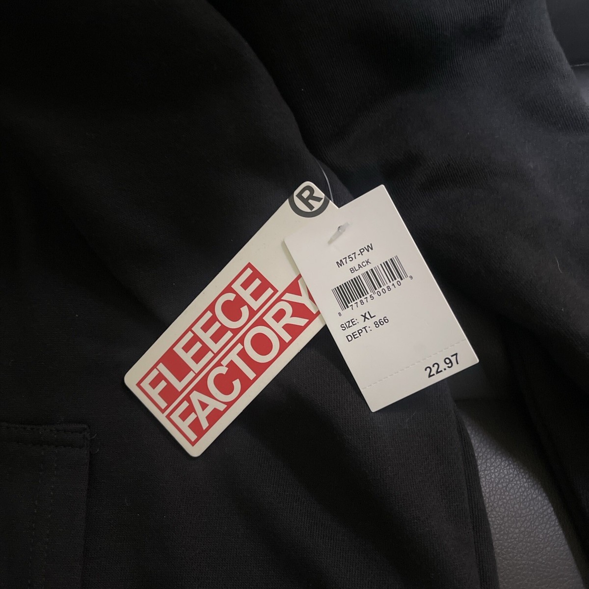 Fleece Factory XL Black Hoodie Sweatshirt | eBay