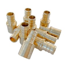 10 PCS Pex 1/2" X 1/2" MALE SWEAT ADAPTERS BARB CRIMP FITTING,LEAD FREE BRASS