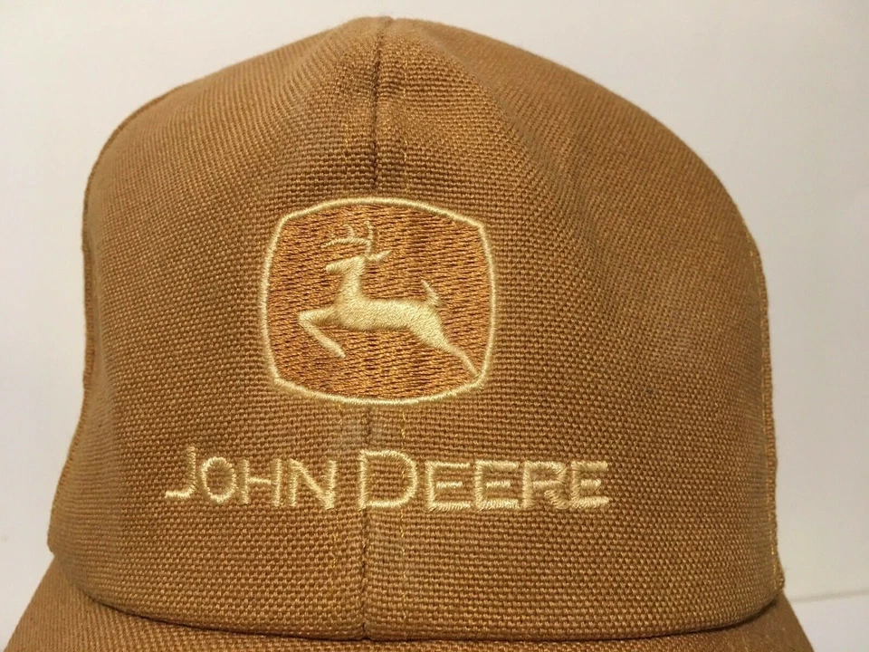 老式罕见约翰迪尔平沿帽 K-Products 狩猎钓鱼农民帽 — 第 2/4 张图片