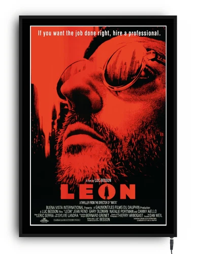 LEON - THE PROFESSIONAL Lightbox movie poster lightbox led sign home cinema room - Picture 1 of 24