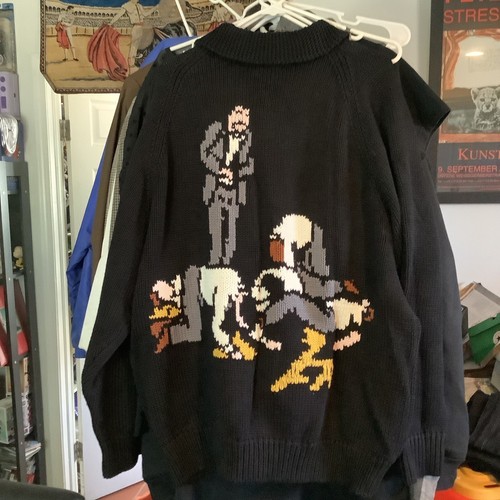 Rare Sample F*cking Awesome Knit Sweater Size Medium M Intarsia - Bild 5 von 5
