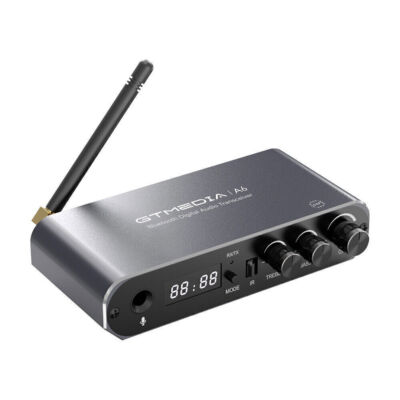 Bluetooth Transmitter Receiver Stereo Audio Adapter U Disk TF Card Slot MIC APP