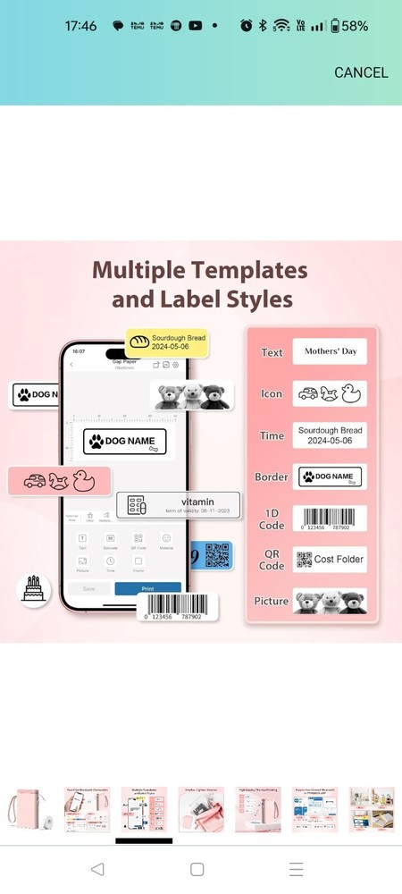 Label Maker Machine with Tape P21 Bluetooth Label Printer Portable Mini Label Ma Label Maker Machine with Tape P21 Bluetooth Label Printer Portable Mini Label Ma