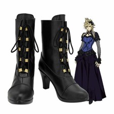 Final Fantasy VII Cloud Strife Cosplay Halloween Shoes Boots Custom Made x