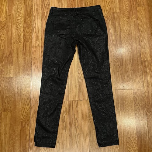 Hallhuber Dark Green Snakeskin animal print pants, size IT 38/US 2 or S - Picture 8 of 14