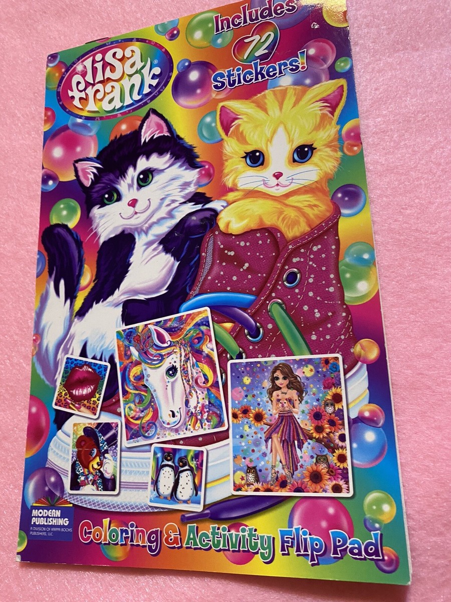Lisa Frank Coloring And Activity Flip Pad Includes 6 Sheets Of