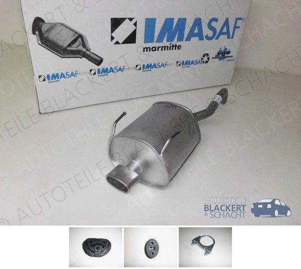 Imasaf Esd Auspuff Endtopf FüR Fiat 500+500C (312) 1.2+1.2 Lpg 2007-2012+ZubehöR-image