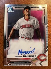 2021 Bowman Chrome Mariel Bautista 1st Prospect Auto #CPA-MB - Reds