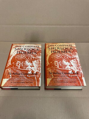 VTG The Complete Sherlock Holmes in Two Handsome Volumes 1927 Doubleday HCDJ