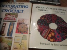 Decorating With Crochet by Anne Halliday  American Needlework 1776/1976 Books