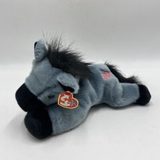 TY BEANIE BUDDIES "LEFTY" THE DONKEY", 14", 2000.