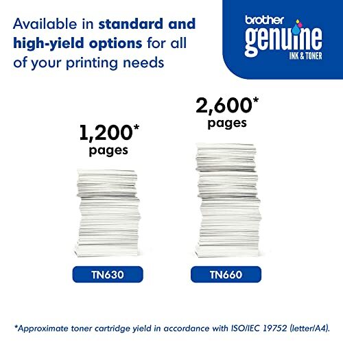 Brother Genuine High Yield Toner Cartridge TN660 Black Toner Page Yield Up to... - 第 7/8 張圖片