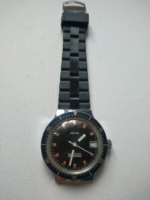 Montre Kelton Homme à Réparer - Cadran Gris, étanche 25m, Modèle F901 - Pour Bricoleurs Ou Collection