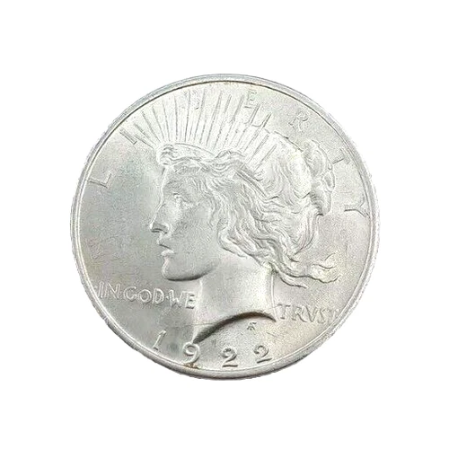 1922 P Silver Peace Dollar $1 US Type Coin GEM BU