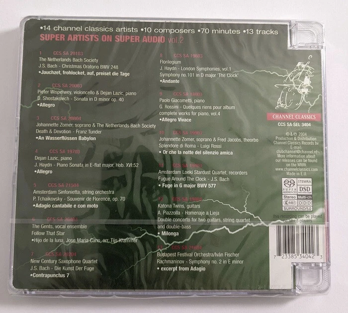 Channel Classics - Super Artists on Super Audio Vol. 2 CD (SACD) - Bild 2 von 2