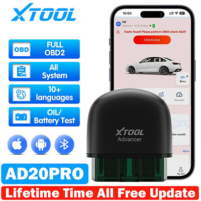 XTOOL AD20 PRO Vollsystem-Diagnosescanner Obd2 Werkzeugöl-Reset-Batterietest