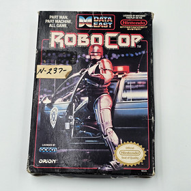 Robocop NES Game Box & Cart - Rev-A NES-CP-USA Tested Authentic Ex-Rental